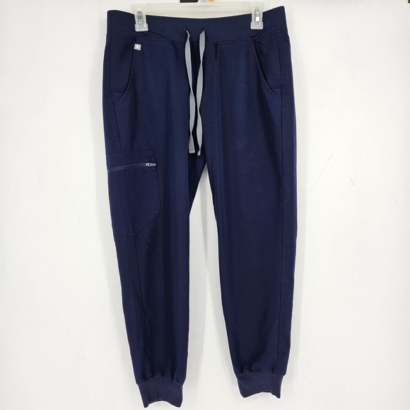FIGS Pants Womens Medium Petite Zamora Jogger Blue Technical Scrub Uniform - Picture 1 of 11